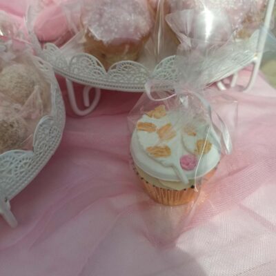 CU117  Cupcakes φτερά κύκνου