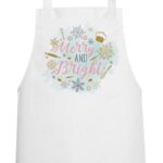 TS234-apron-podia-christmas-gift-girl-xmas-pastelcolors-snowflakes-bow2