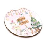 TS232-coaster-souver-boboniera-xmas-tree-reindeer-ornaments-pastelcolors