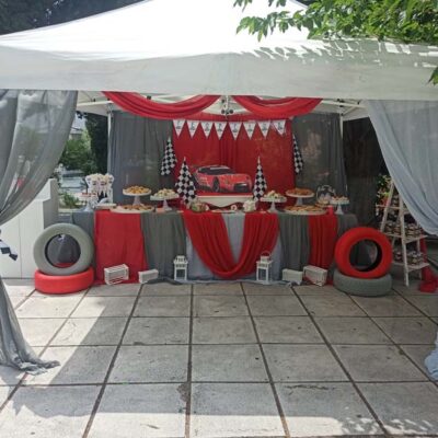 Στολισμός βάπτισης για αγόρια  Αγωνιστικό αυτοκίνητο