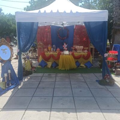 Στολισμός βάπτισης Χιονάτη στον Ι.Ν.Υψώσεως Τιμίου Σταυρού στη Διαλογή