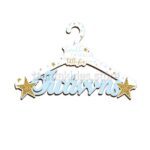 TS286-ksulini-kremastra-Hanger-vaptisi-boy-twins-girl-stars-twinkle