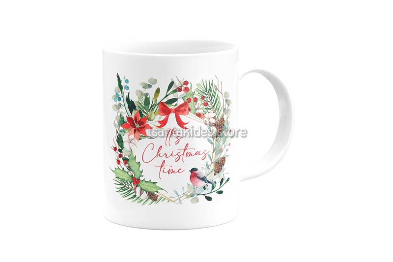 TS538_C-Tsantakides-Mug-Koupa-Vaptisi-Gift-Christmas-Xmas-Doro-Kids-Adults-Winter-Classy-Bow-Red-Gold-Sparrow-Frame