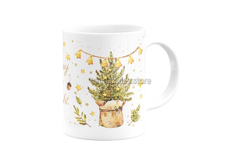 TS542_C-Tsantakides-Mug-Koupa-Vaptisi-Gift-Christmas-Xmas-Doro-Kids-Adults-Vintage-Green-Tree-Stars