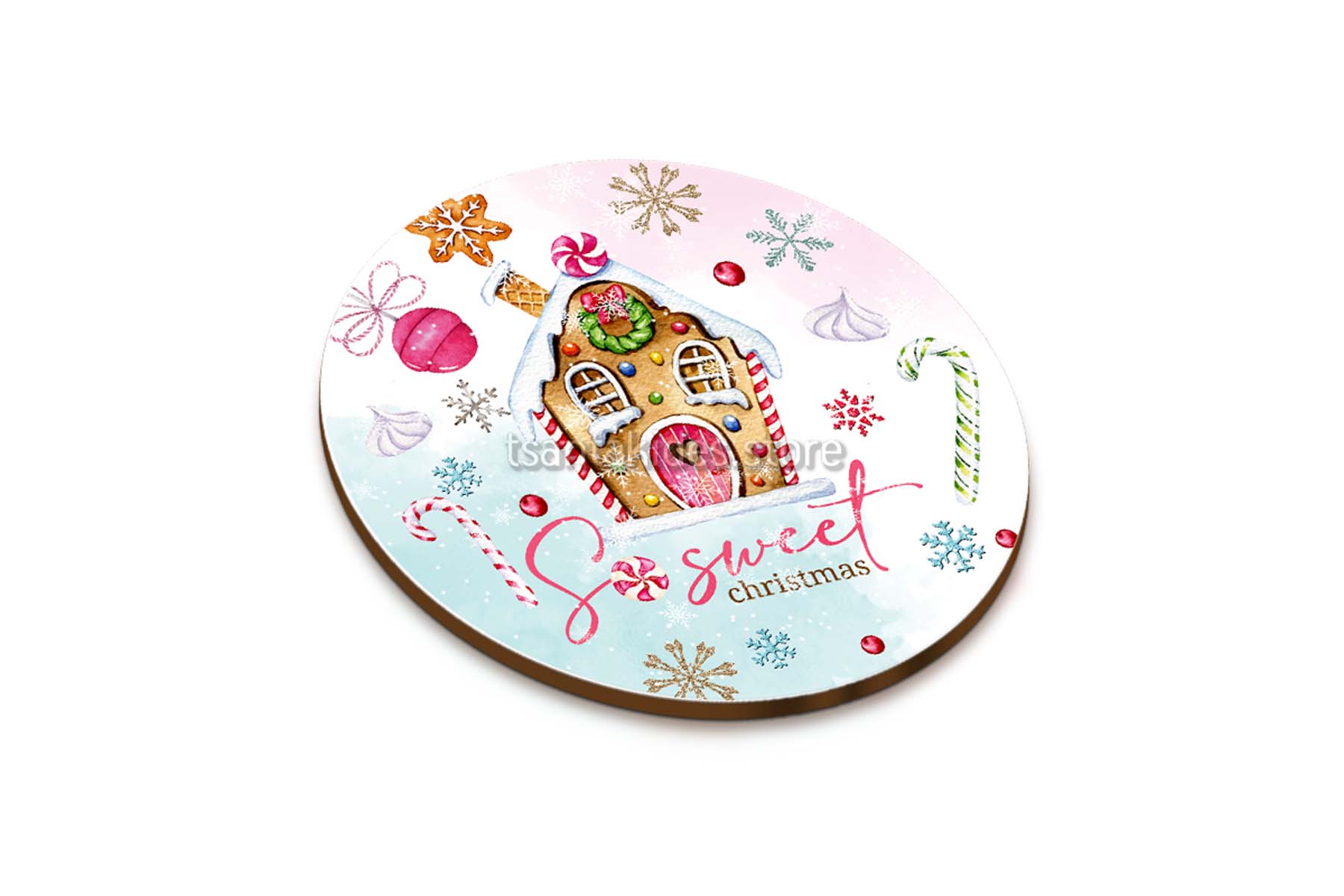 TS523-Coaster-Souver-Boboniera-Gift-Present-Decor-Gift-Xmas-Baby-Winter-Girl-Sweet-Cake-Chocolate-Lollipop