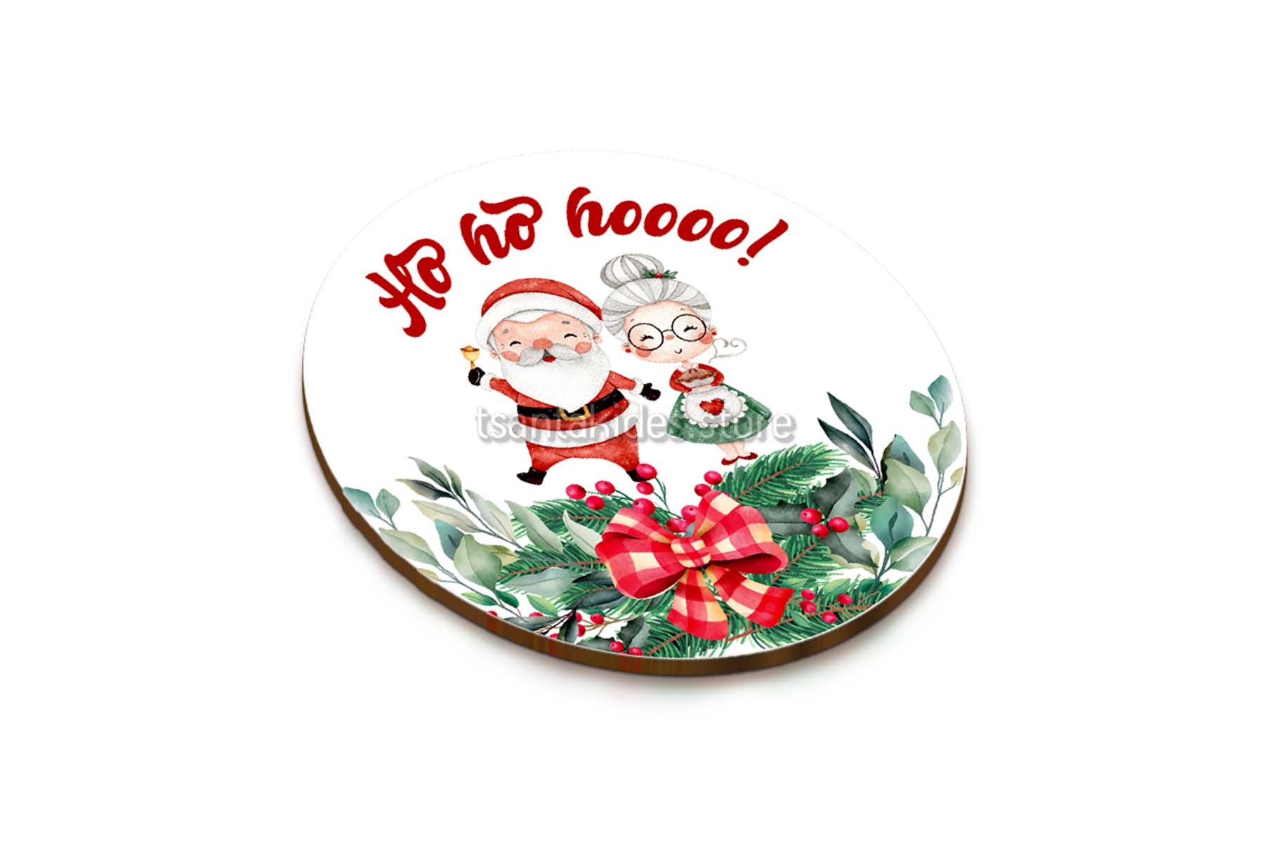 TS525-Coaster-Souver-Boboniera-Gift-Present-Decor-Gift-Xmas-Winter-Santa-Grandmother-Snowman-Gifts