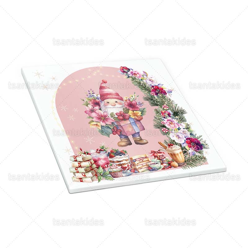 TS713_XMAS_Tile_Coaster_Souver_Boboniera_Christmas_Gift_Present_Winter