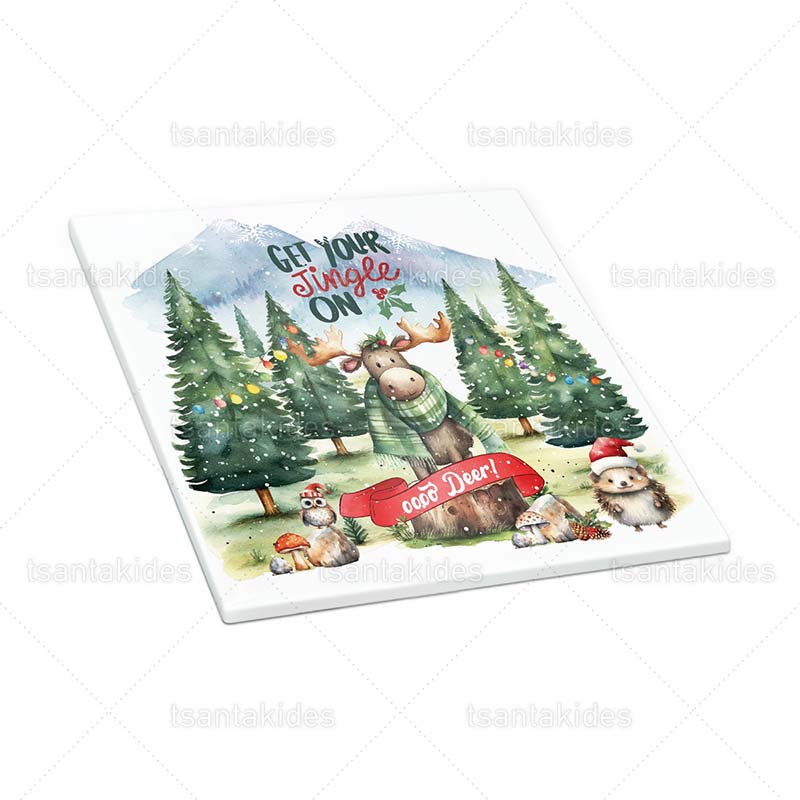 TS711_XMAS_Tile_Coaster_Souver_Boboniera_Christmas_Gift_Present_Winter