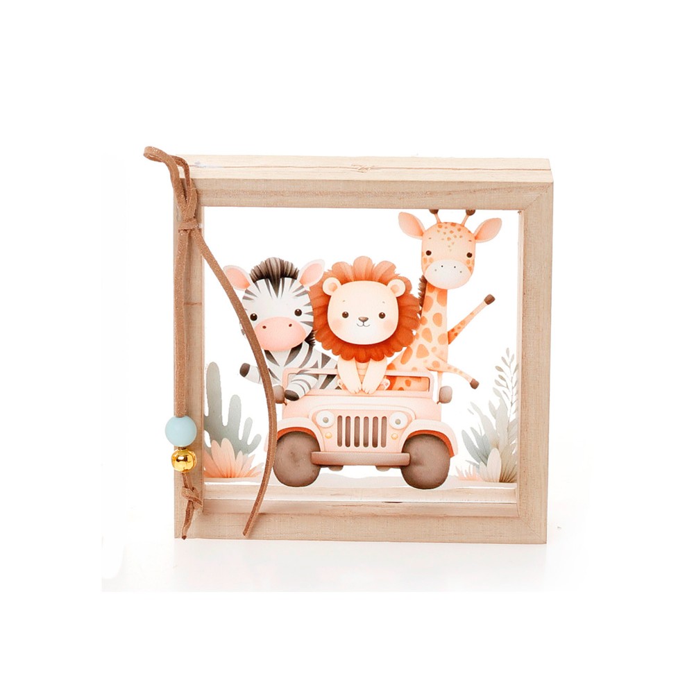 Ξύλινη Κορνίζα Plexiglass “Safari Adventure” ΚΠΔ-58