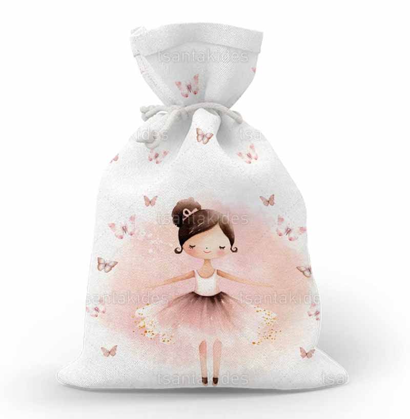 Υφασμάτινο πουγκί εκτυπωμένο με θέμα Ballerina